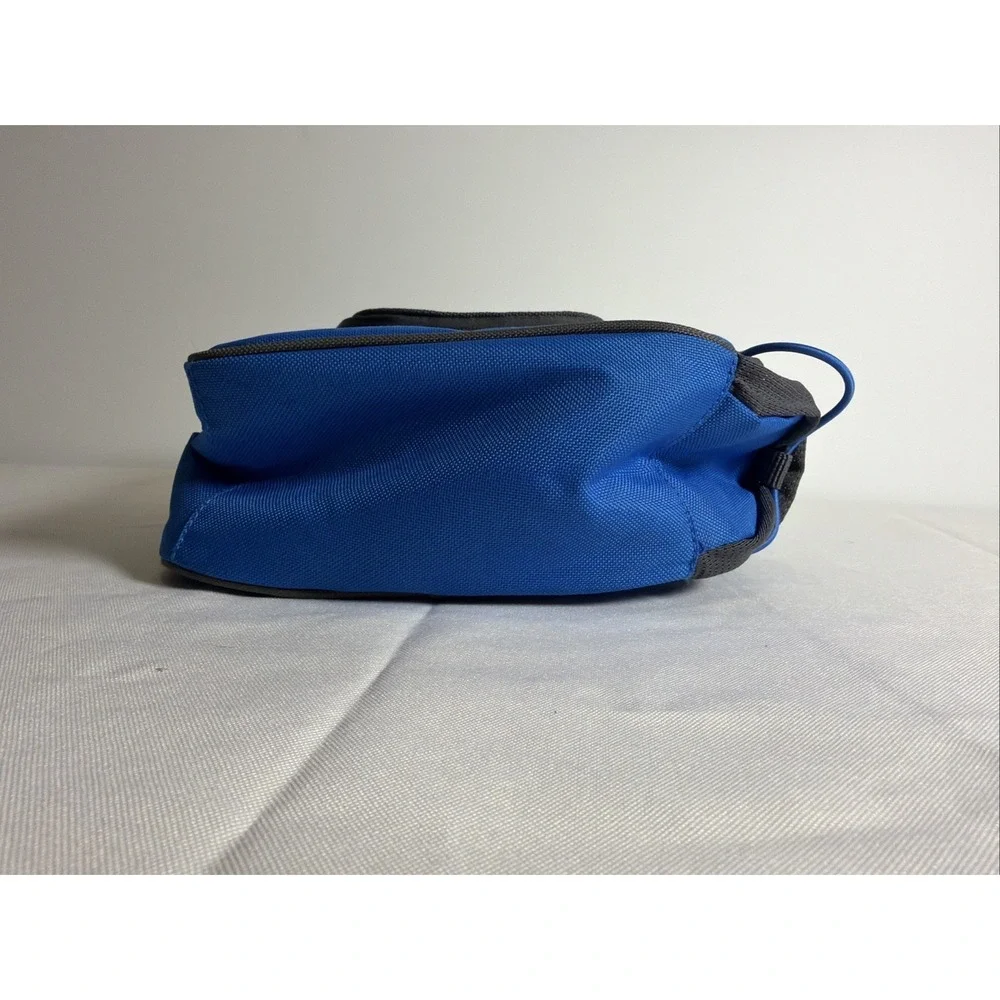 Columbia Blue Zippered Thermal Lunch Bag Tote With Bungee Drink Pocket